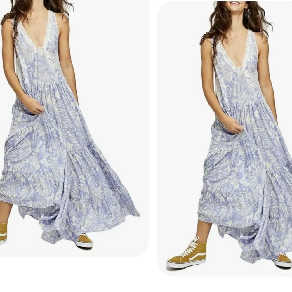 NWOT Free People Intimately Tiers For You maxi
dress size XS,S,M - Picture 7 of 13